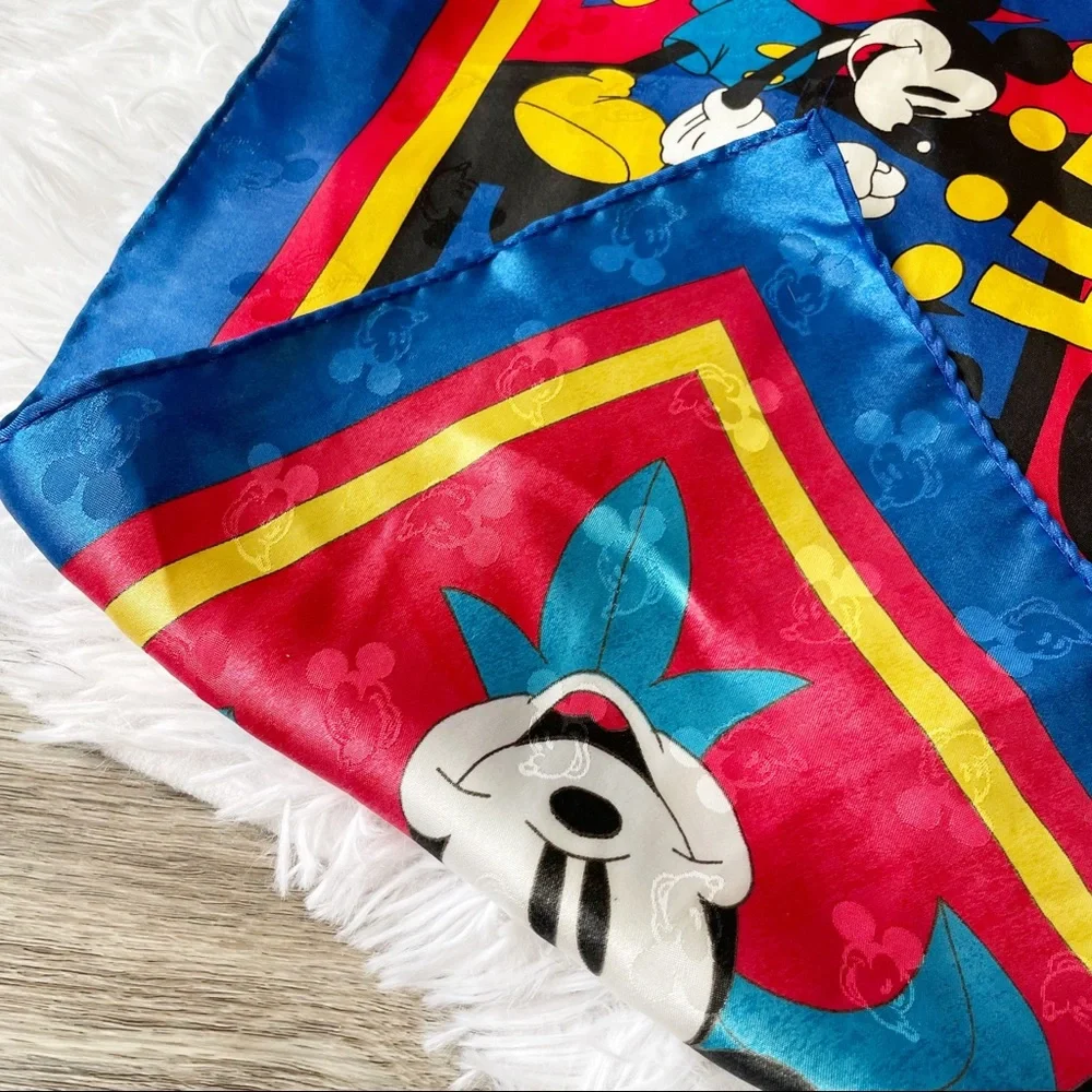 Vintage Mickey & Co Scarf King Crown Disney Collectible Memorabilia